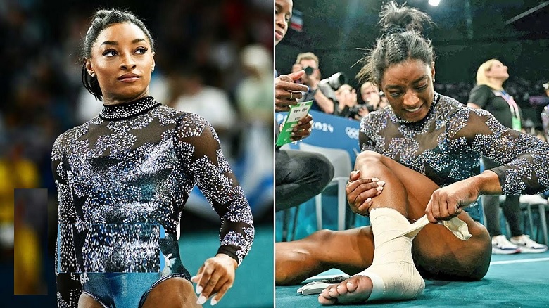 Simone Biles Powers Through Injury During First Event